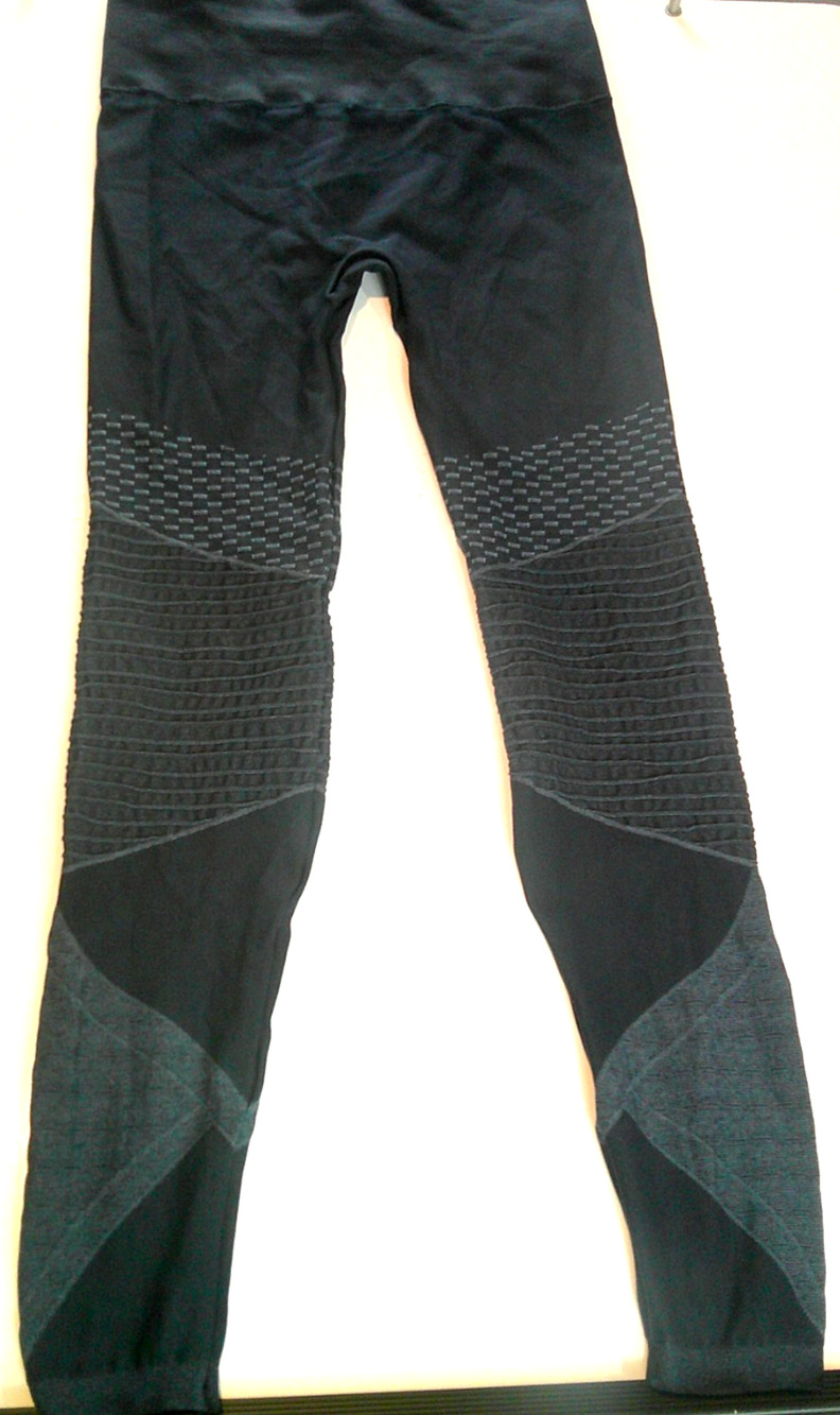 Spanx Navy Blue Women's Medium Patterned Leggings Yoga Pants